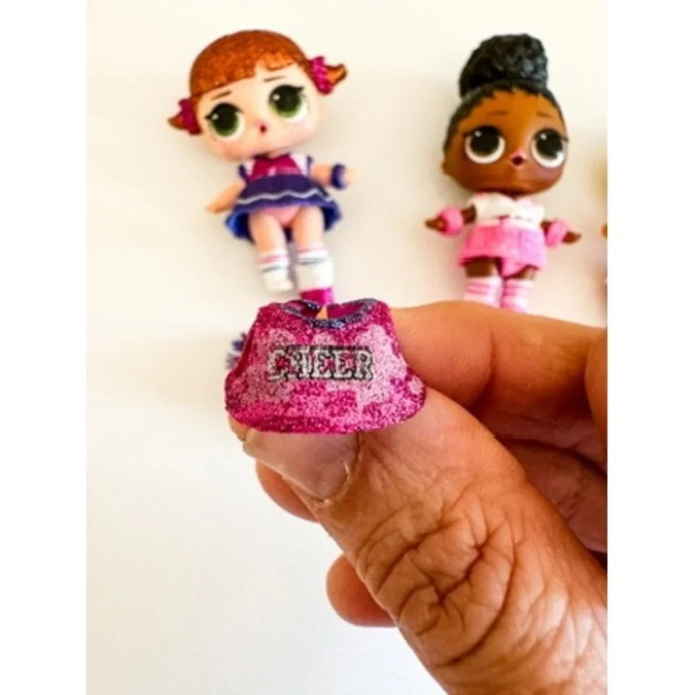 LOL Surprise All Star BBs Cheer Team Dolls Lot of 4 With Accessories Pom Poms